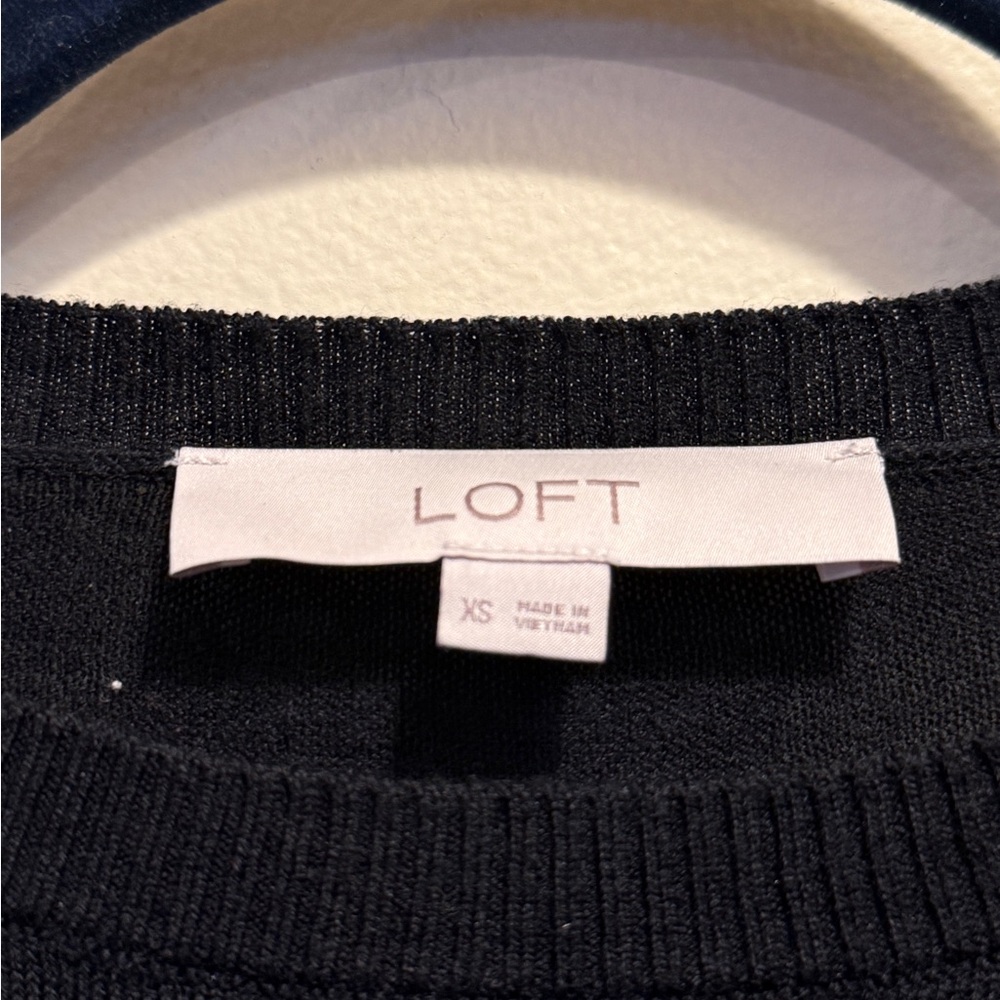LOFT Black Knit Sweater - Picture 5 of 5
